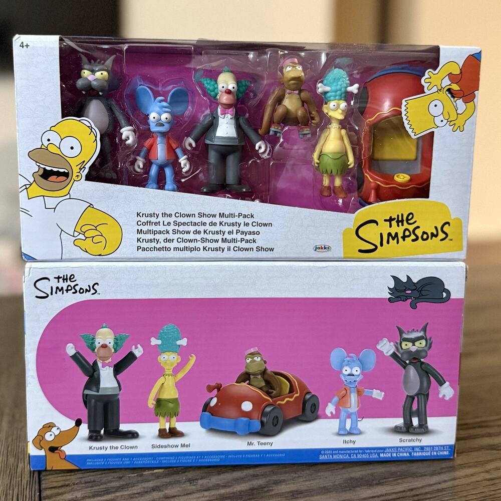The Simpsons 2.5 Inch Figure Multipack Krusty The Clown Show Set Jakks Pacific
